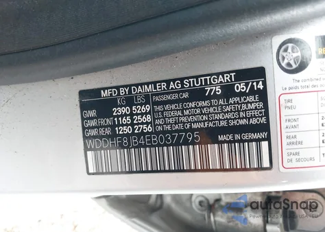 2014 Mercedes-Benz E 350 4Matic from USA, damaged, VIN WDDHF8JB4EB037795